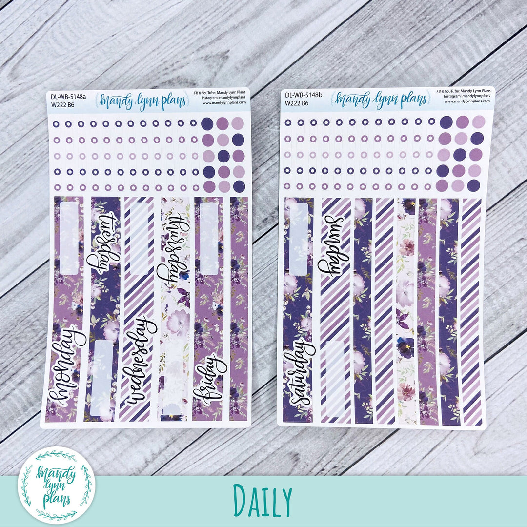 Wonderland 222 Daily Kit || Violet Floral || 148
