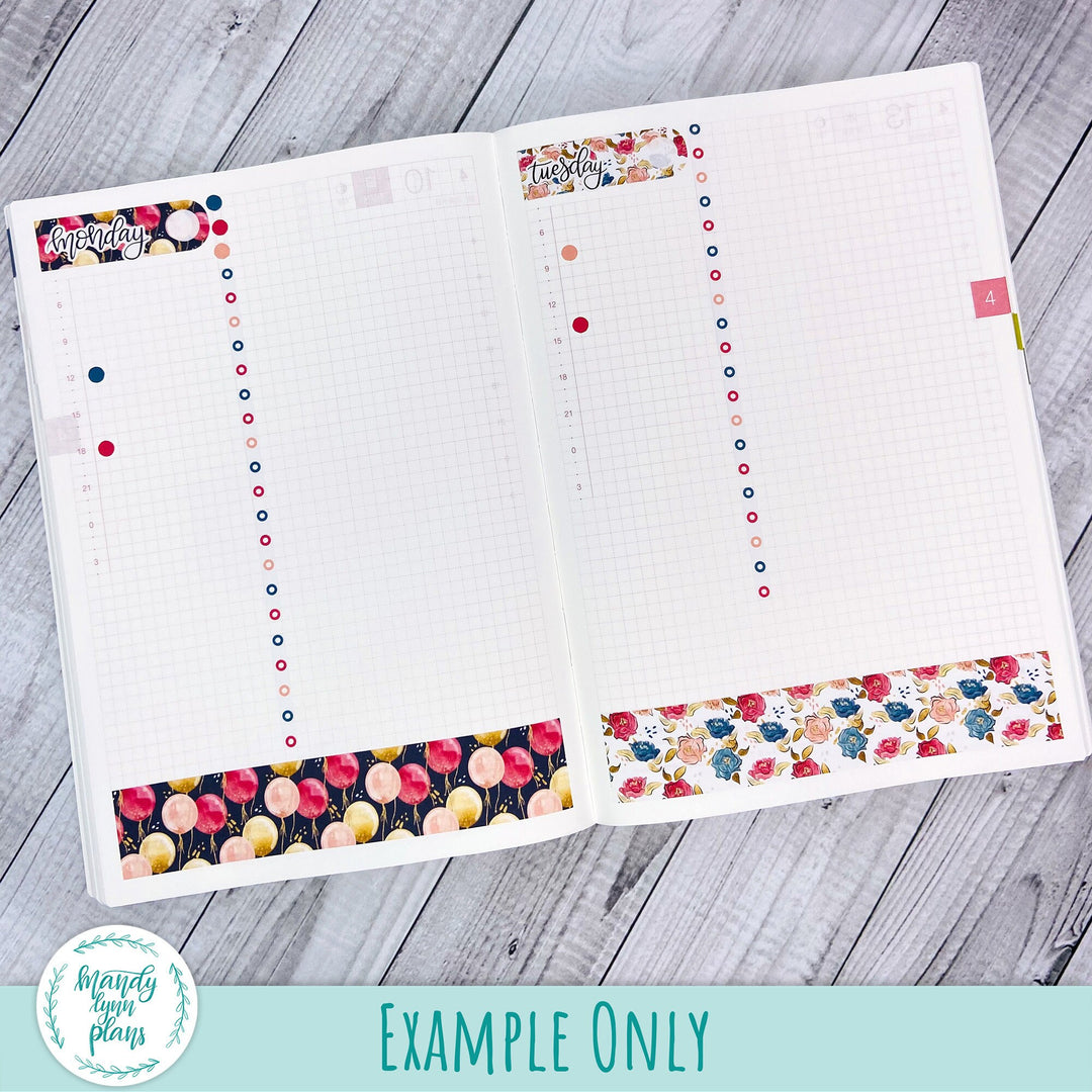 Hobonichi Cousin Daily Kit || Pink and Purple Floral || DL-C-1168