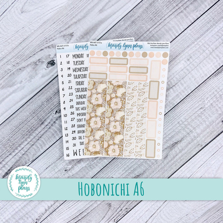 Hobonichi A6 Weekly Kit || Blush Floral || WK-A6T-3151