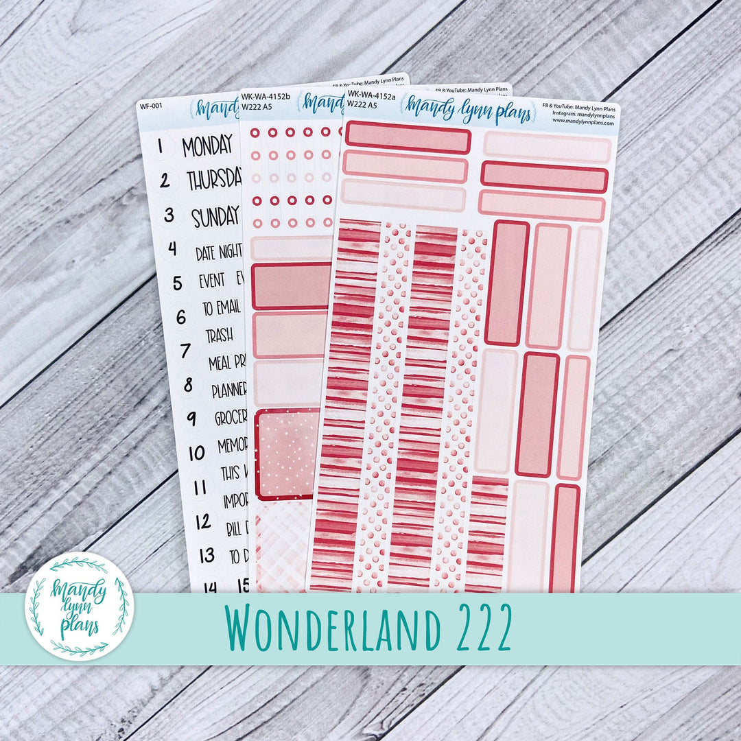 Wonderland 222 Weekly Kit || Rose Pink || 152