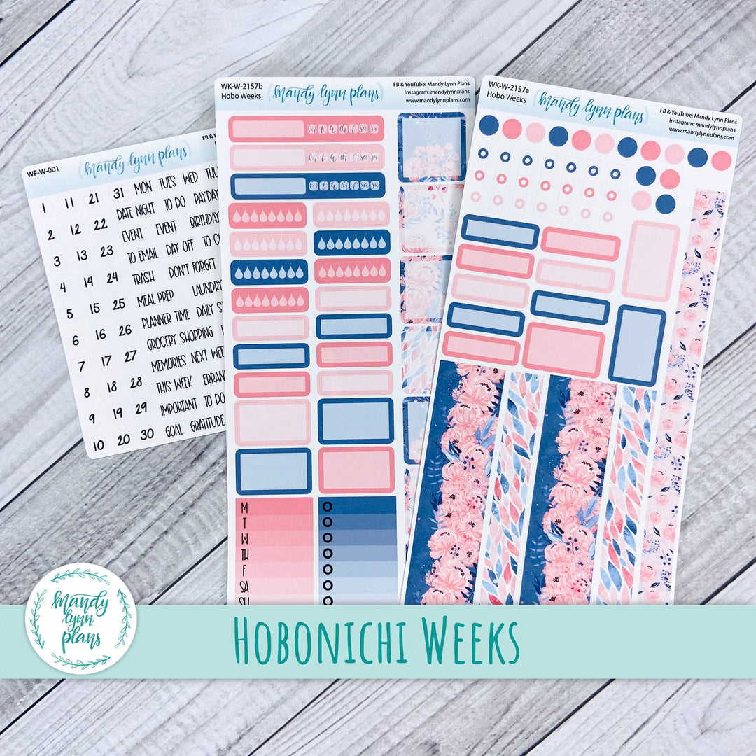 Hobonichi Weeks Weekly Kit || Pink Peonies || WK-W-2157