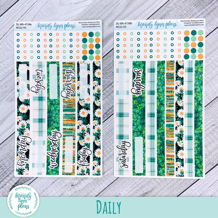 2024  Wonderland 222 Daily Kit || Shamrocks and Daisies || 158