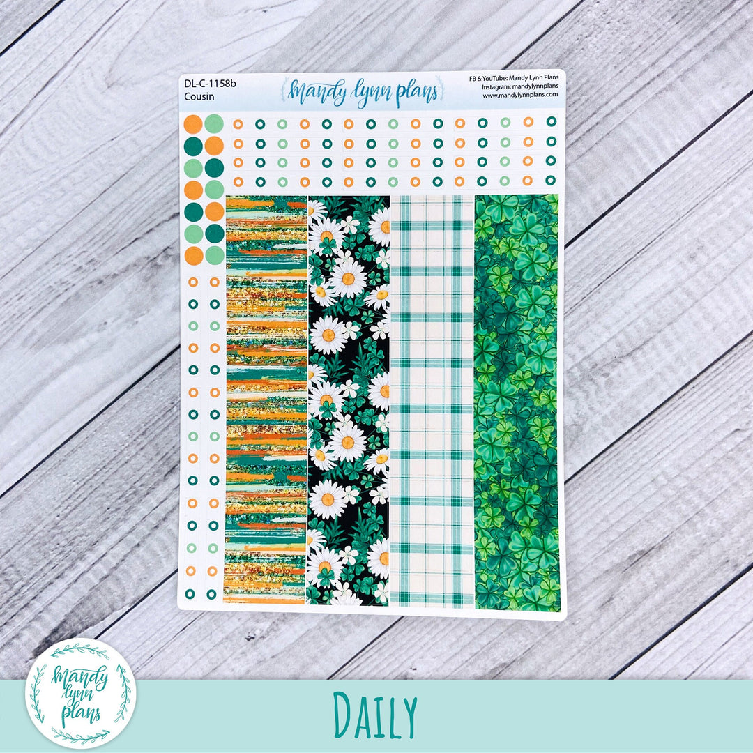 Hobonichi Cousin Daily Kit || Shamrocks and Daisies || DL-C-1158