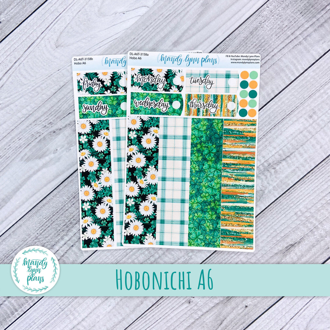 Hobonichi A6 Daily Kit || Shamrocks and Daisies || DL-A6T-3158