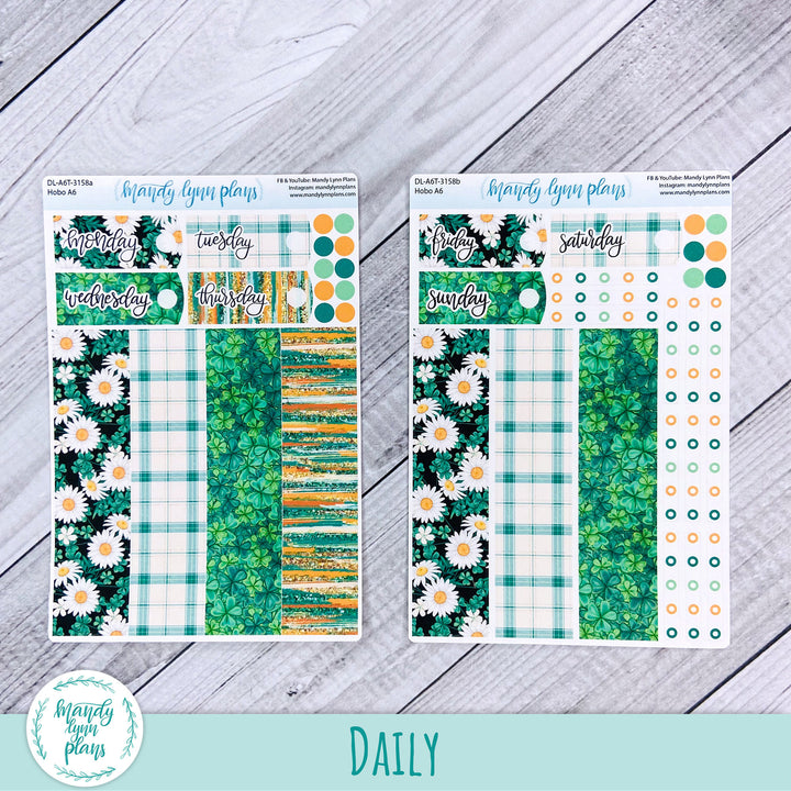 Hobonichi A6 Daily Kit || Shamrocks and Daisies || DL-A6T-3158