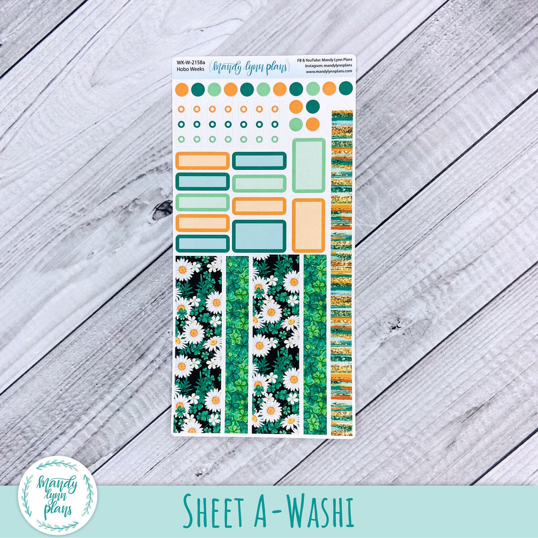 Hobonichi Weeks Weekly Kit || Shamrocks and Daisies || WK-W-2158