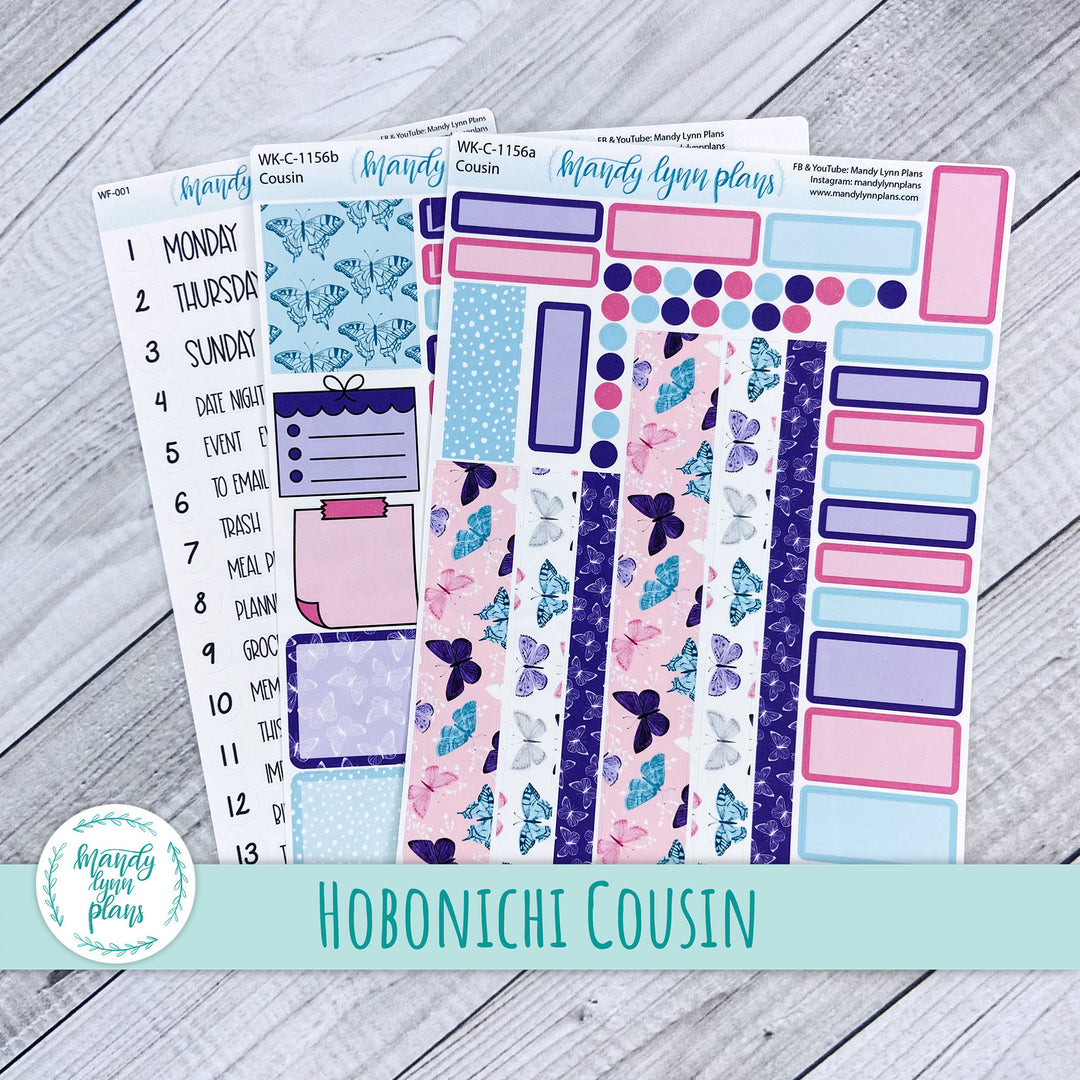 Hobonichi Cousin Weekly Kit || Butterfly Dreams || WK-C-1156