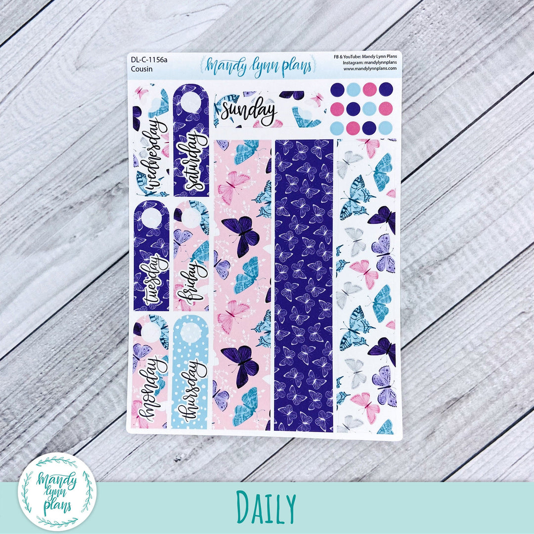 Hobonichi Cousin Daily Kit || Butterfly Dreams || DL-C-1156