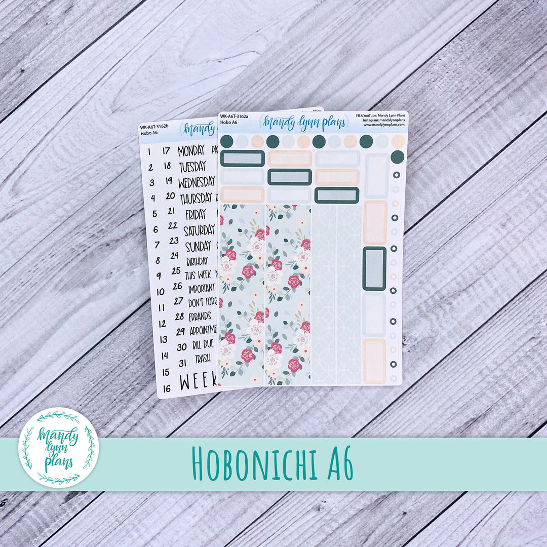 Hobonichi A6 Weekly Kit || Eucalyptus Floral || WK-A6T-3162