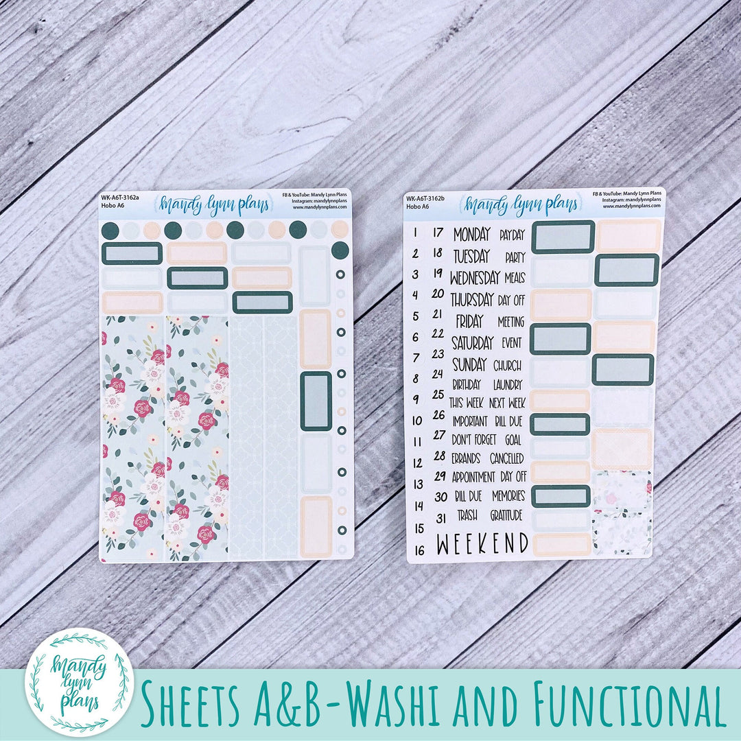 Hobonichi A6 Weekly Kit || Eucalyptus Floral || WK-A6T-3162