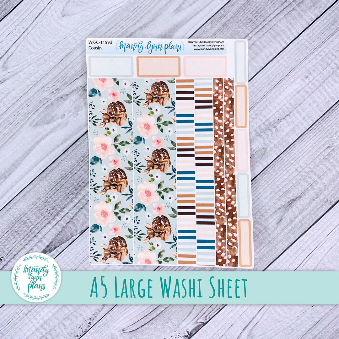 Spring Fawn Large Washi Sheet || WK-C-1159D