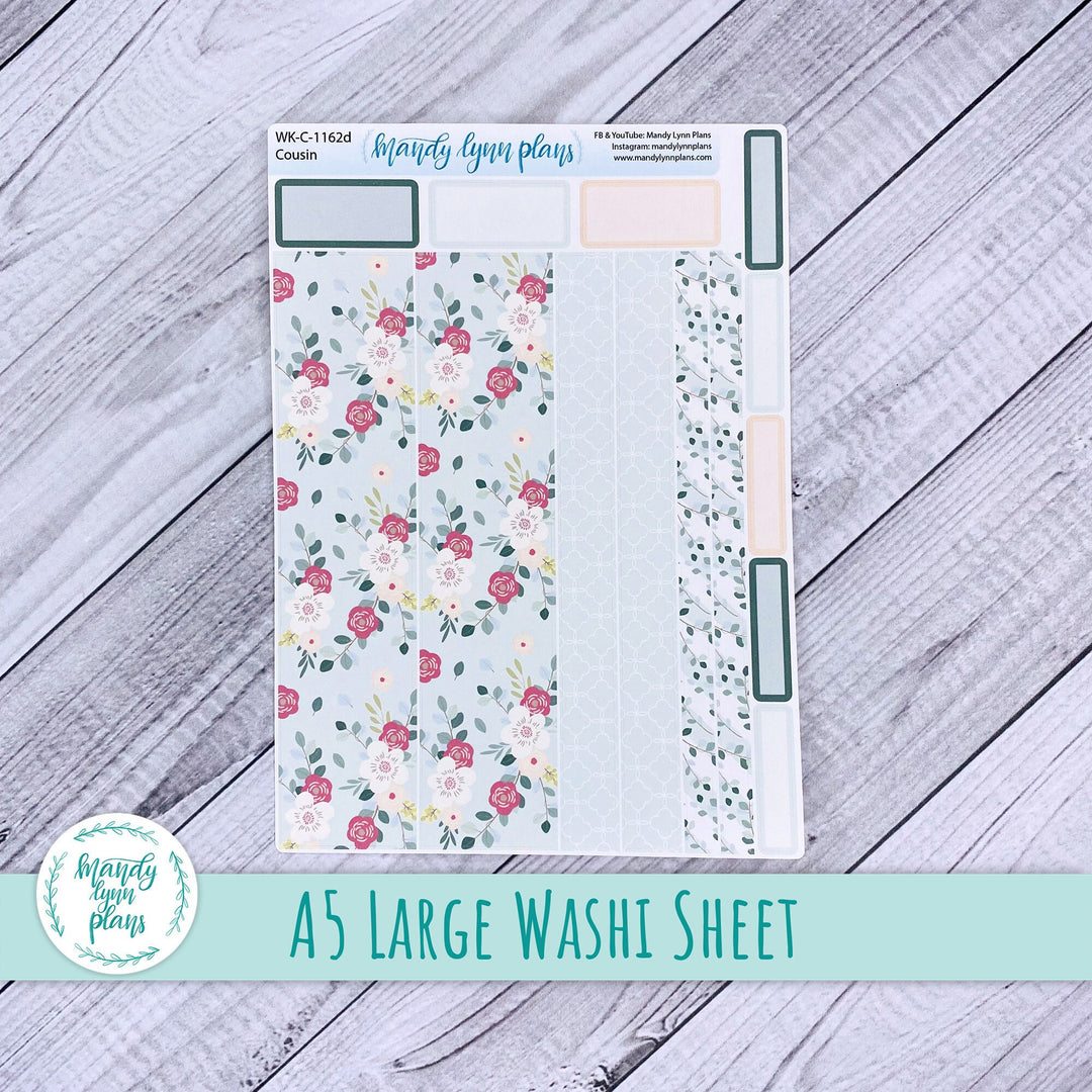 Eucalyptus Floral Large Washi Sheet || WK-C-1162D