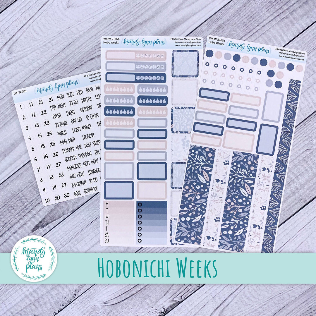 Hobonichi Weeks Weekly Kit || Neutral Floral || WK-W-2166