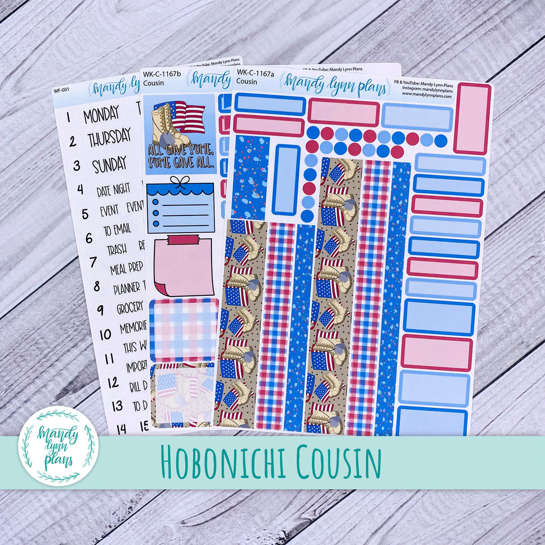 Hobonichi Cousin Weekly Kit || Memorial Day || WK-C-1167