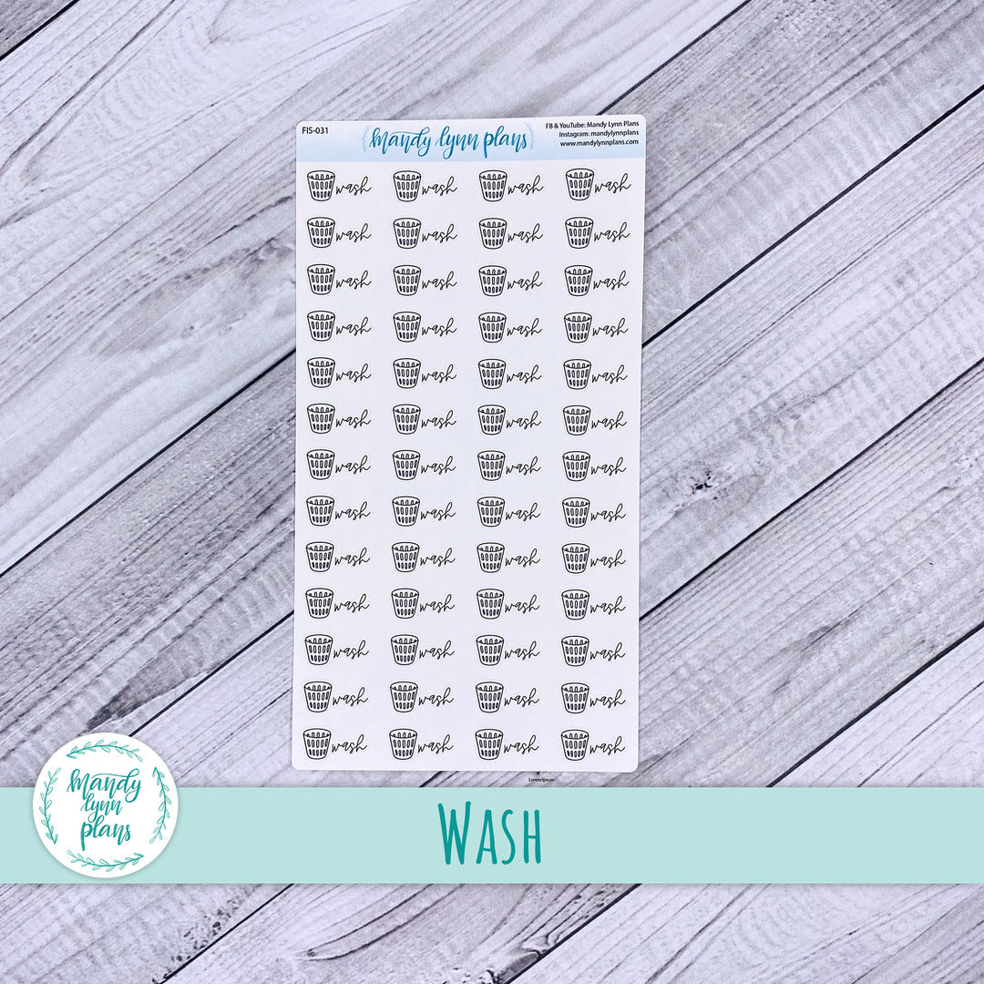 Wash Laundry Icon Script || FIS-031