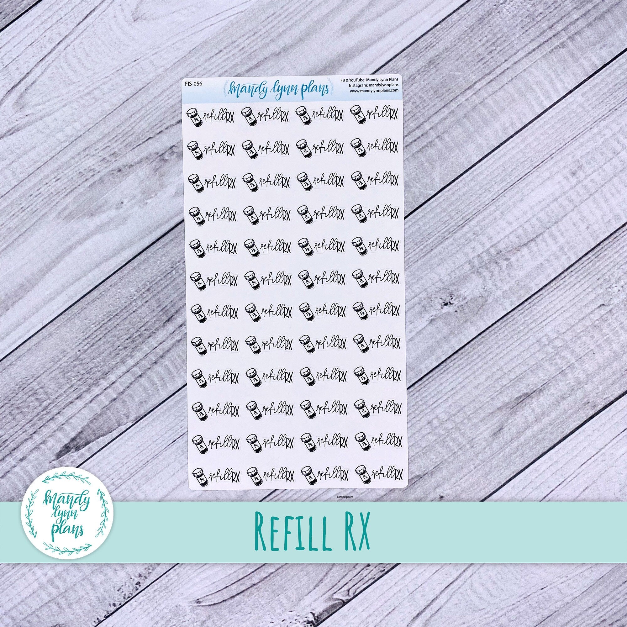 Refill RX Icon Script || FIS-056 – Mandy Lynn Plans