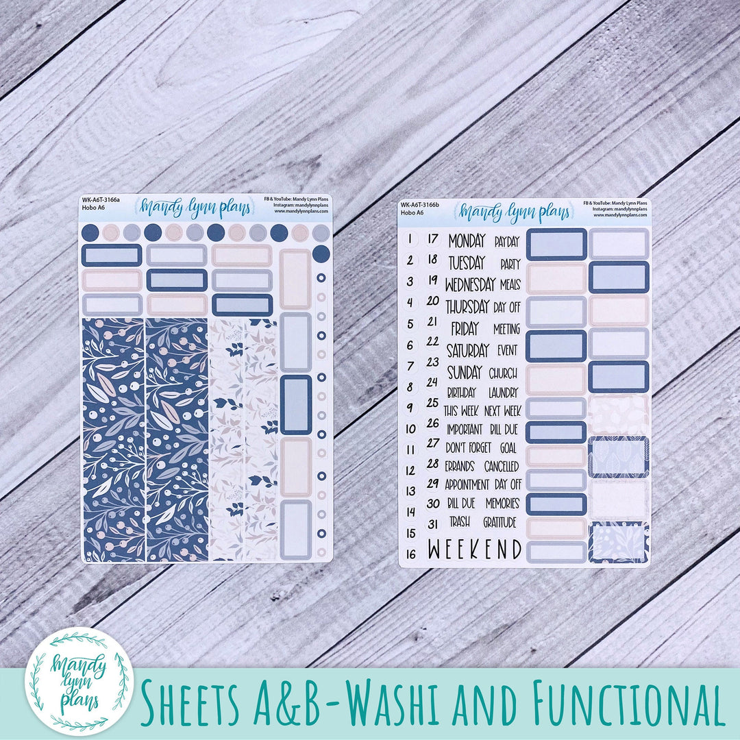 Hobonichi A6 Weekly Kit || Neutral Floral || WK-A6T-3166
