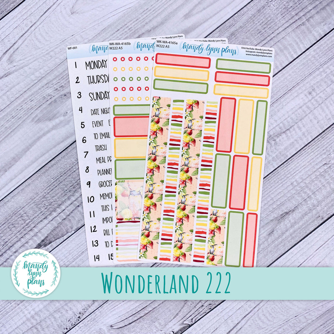 2024  Wonderland 222 Weekly Kit || Strawberry Lemonade || 165