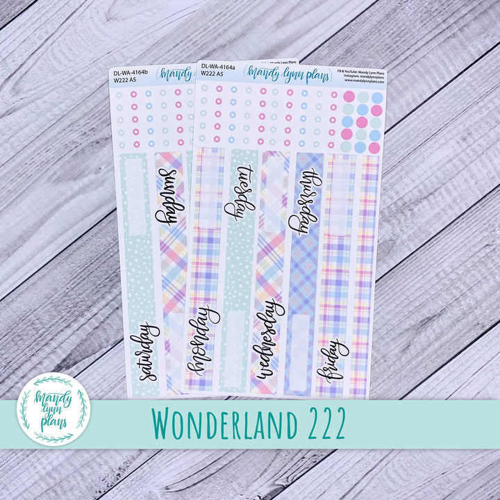 2024  Wonderland 222 Daily Kit || Pastel Plaid || 164