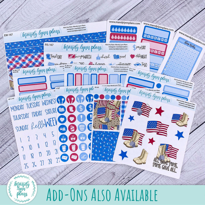 Memorial Day Large Washi Sheet || WK-C-1167D