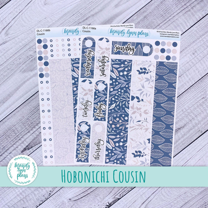 Hobonichi Cousin Daily Kit || Neutral Floral || DL-C-1166