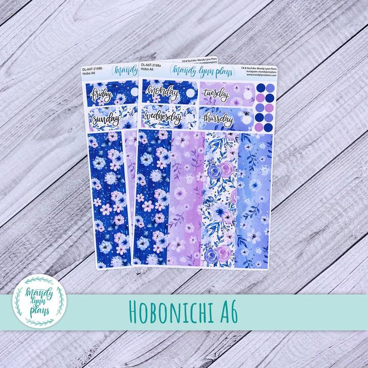 Hobonichi A6 Daily Kit || Pink and Purple Floral || DL-A6T-3168