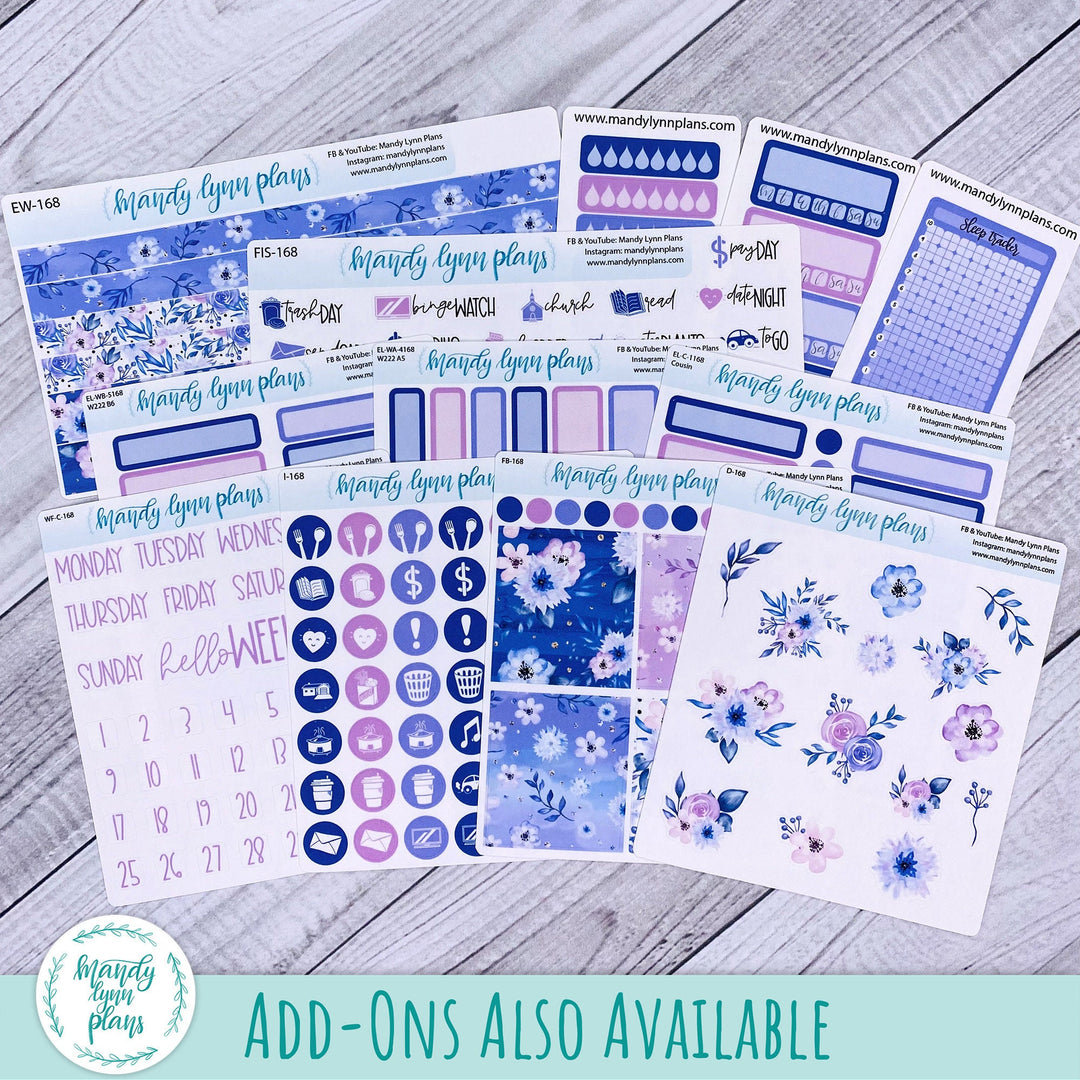 2024  Wonderland 222 Weekly Kit || Pink and Purple Floral || 168