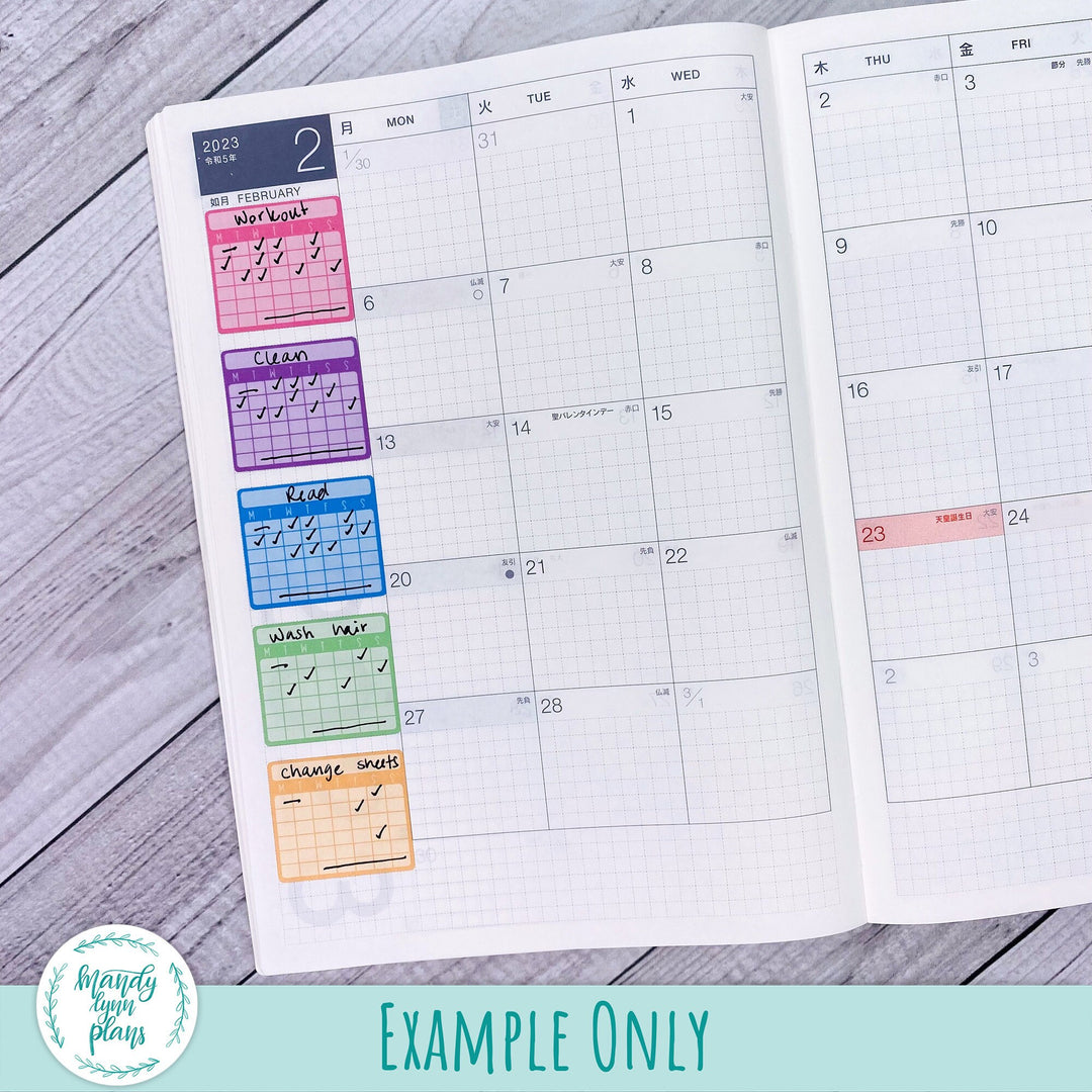 Monthly Habit Trackers