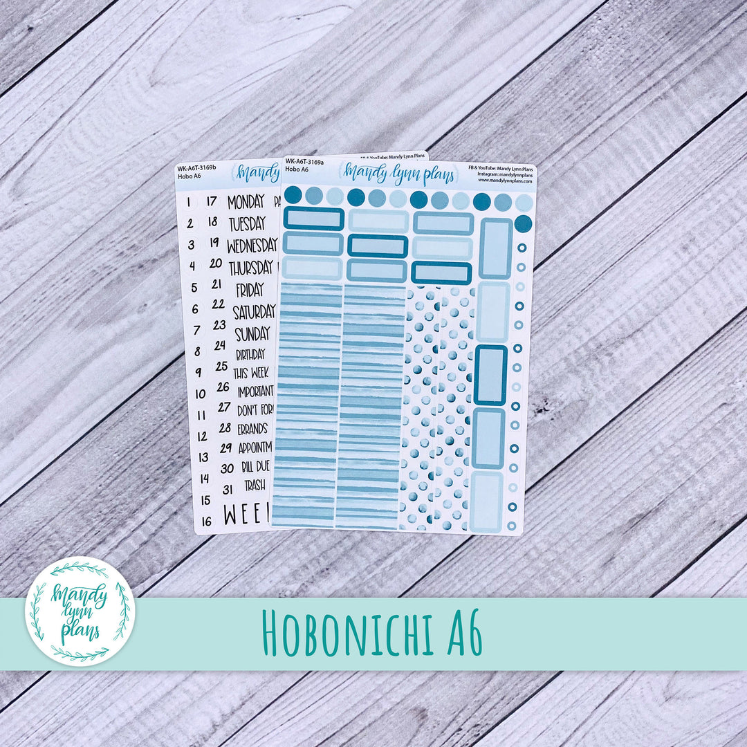 Hobonichi A6 Weekly Kit || Ocean Blue || WK-A6T-3169