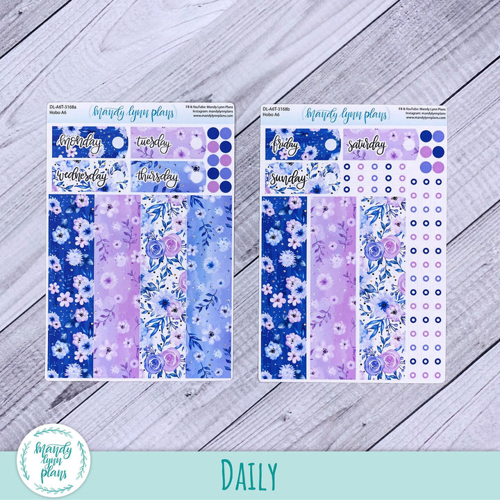 Hobonichi A6 Daily Kit || Pink and Purple Floral || DL-A6T-3168