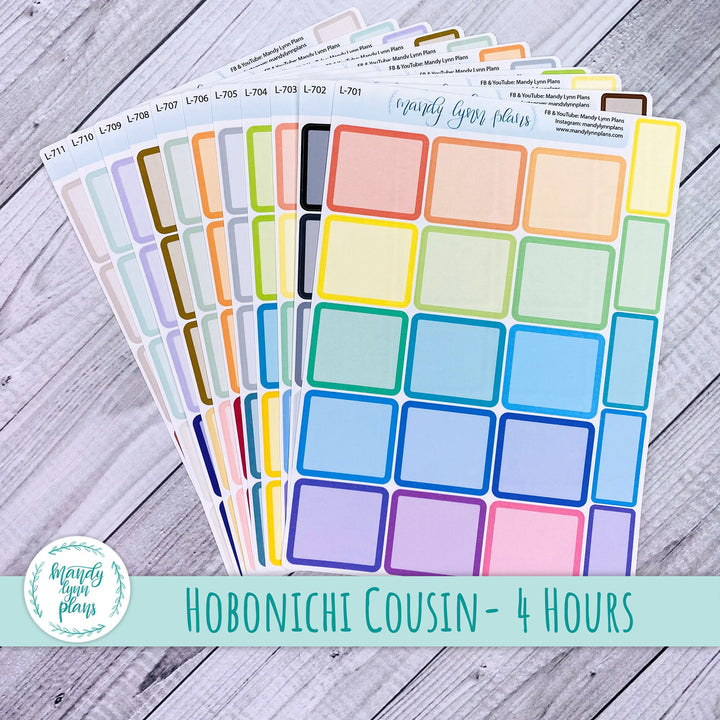 Hobonichi Cousin Extra Large Labels || 4 Hours