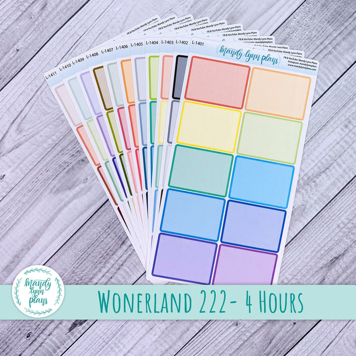 2024 Extra Large WEEKLY VIEW Wonderland 222 Labels || Four Hours