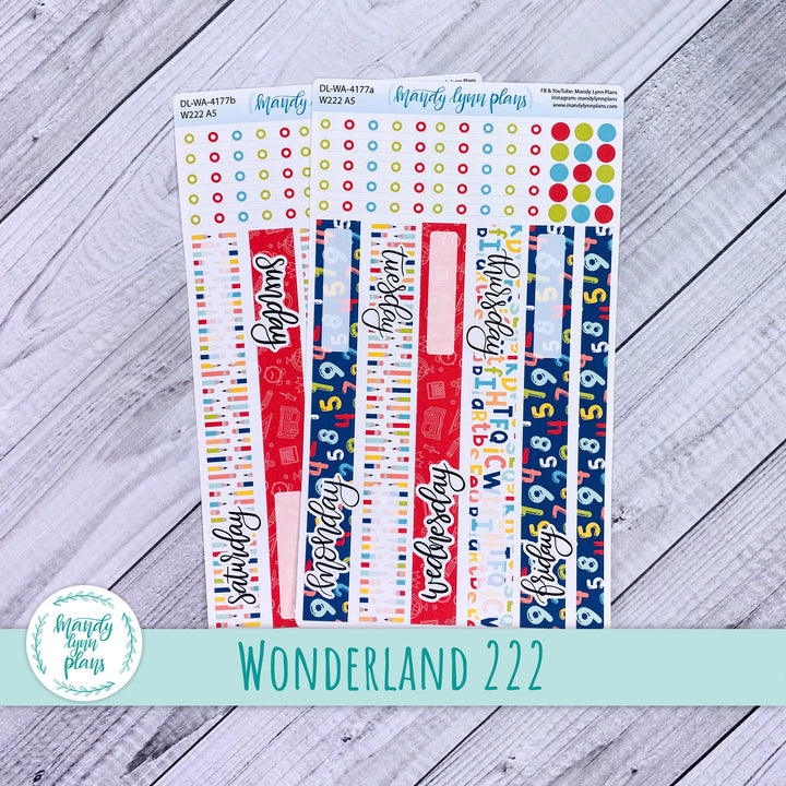 Wonderland 222 Daily Kit || Back to School || 177