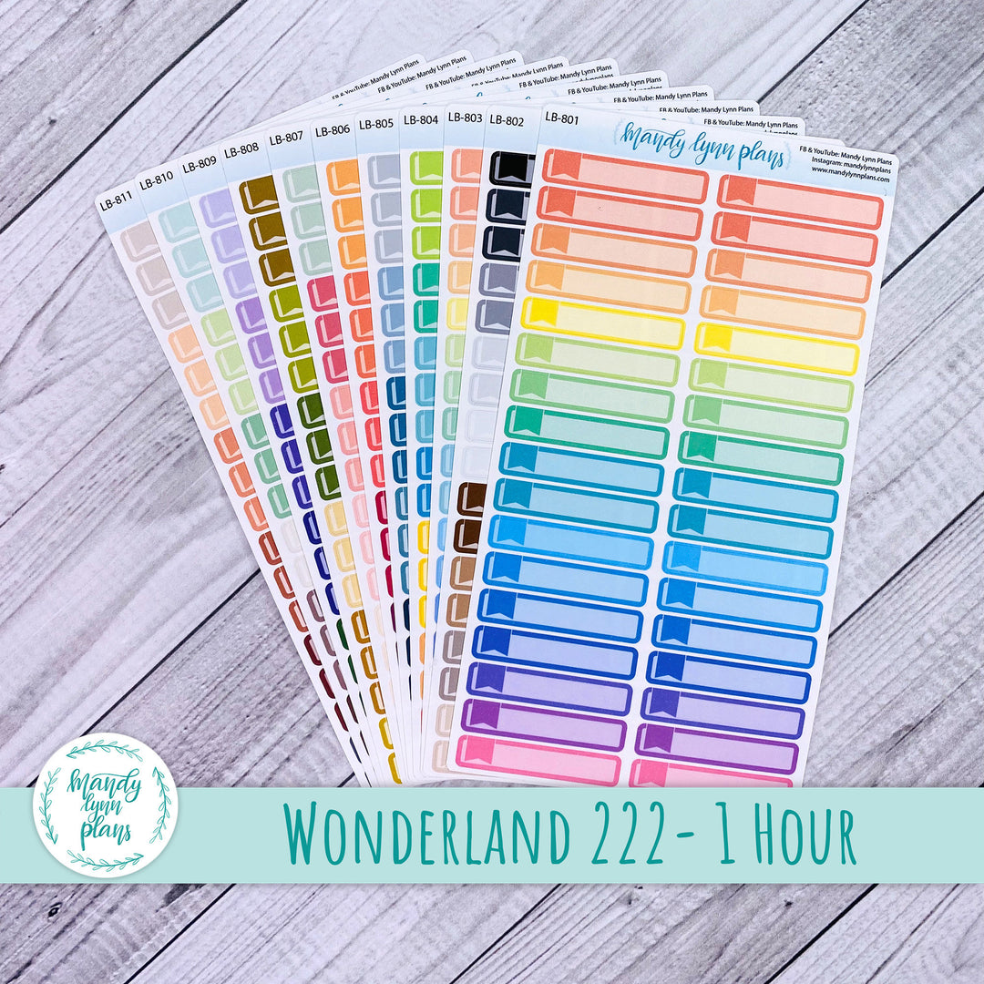 Skinny WEEKLY VIEW Wonderland 222 Flag Labels || One Hour