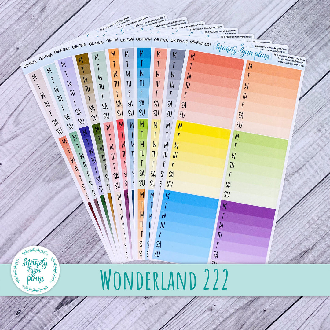 Wonderland 222 Weekly Ombre Boxes