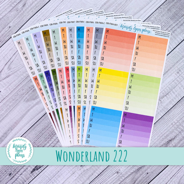 2024 Wonderland 222 Weekly Ombre Boxes