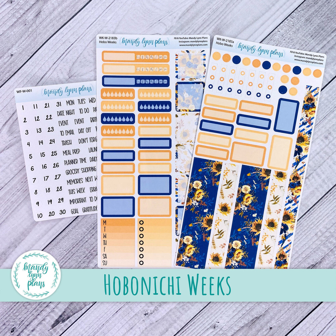 Hobonichi Weeks Weekly Kit || Sunflowers || WK-W-2183