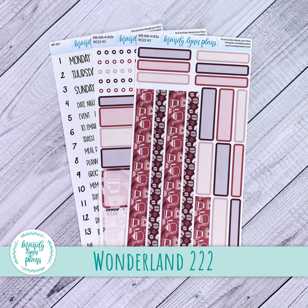 2024  Wonderland 222 Weekly Kit || Coffee Lovers || 182