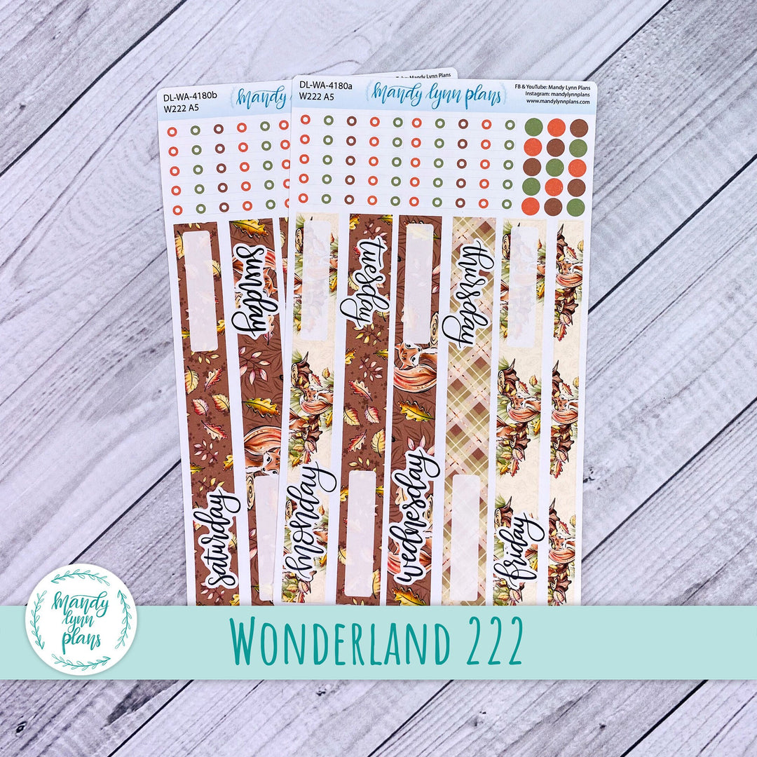 Wonderland 222 Daily Kit || Foxes || 180