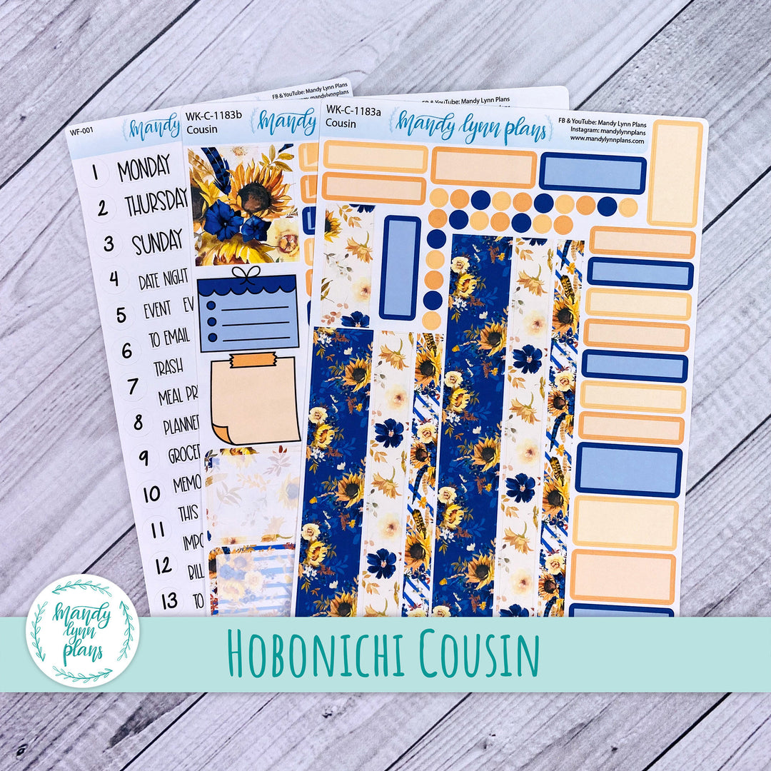 Hobonichi Cousin Weekly Kit || Sunflowers || WK-C-1183