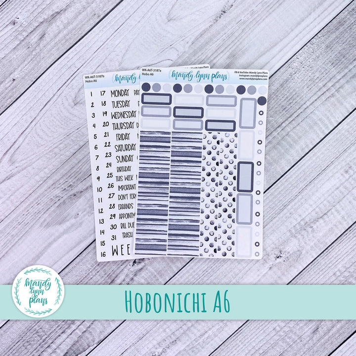 Hobonichi A6 Weekly Kit || Stone Gray || WK-A6T-3187