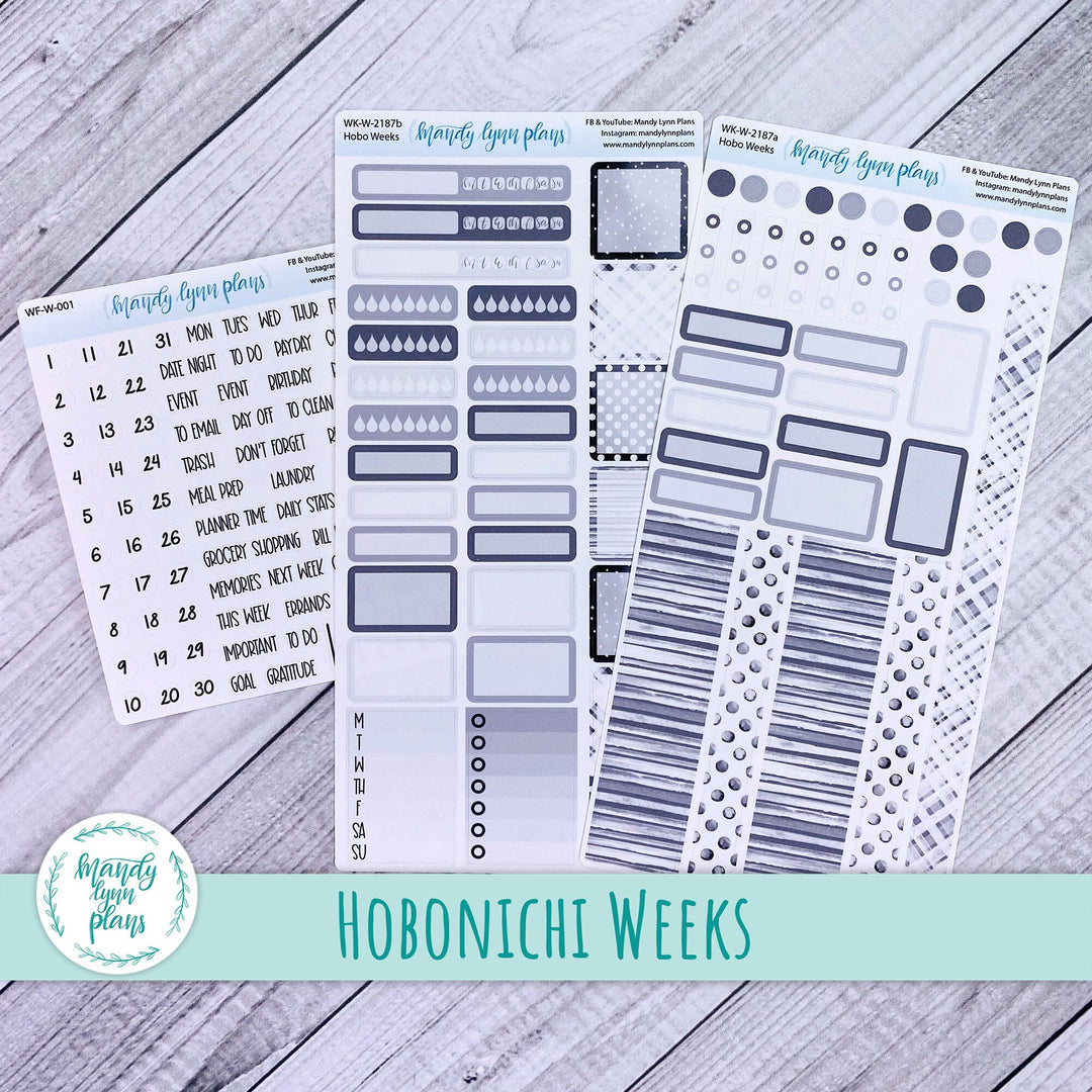 Hobonichi Weeks Weekly Kit || Stone Gray || WK-W-2187