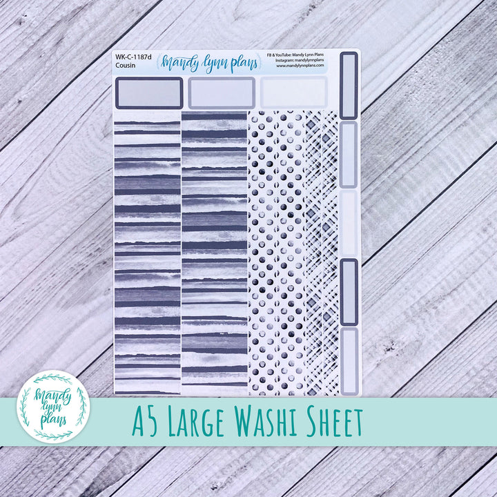 Stone Gray Large Washi Sheet || WK-C-1187D