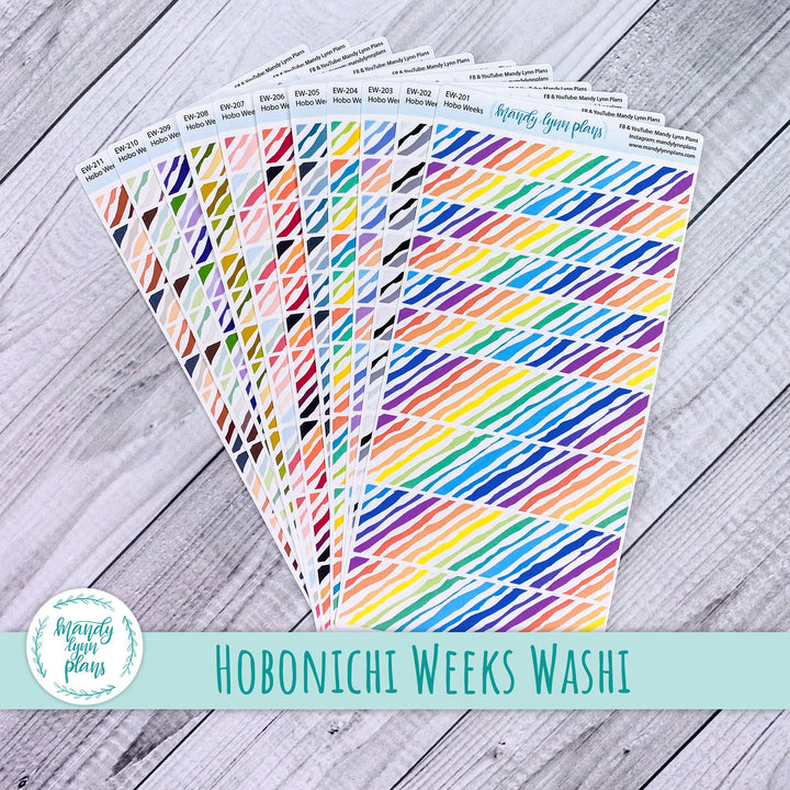 Striped Weeks Washi Strips and Planner Dots