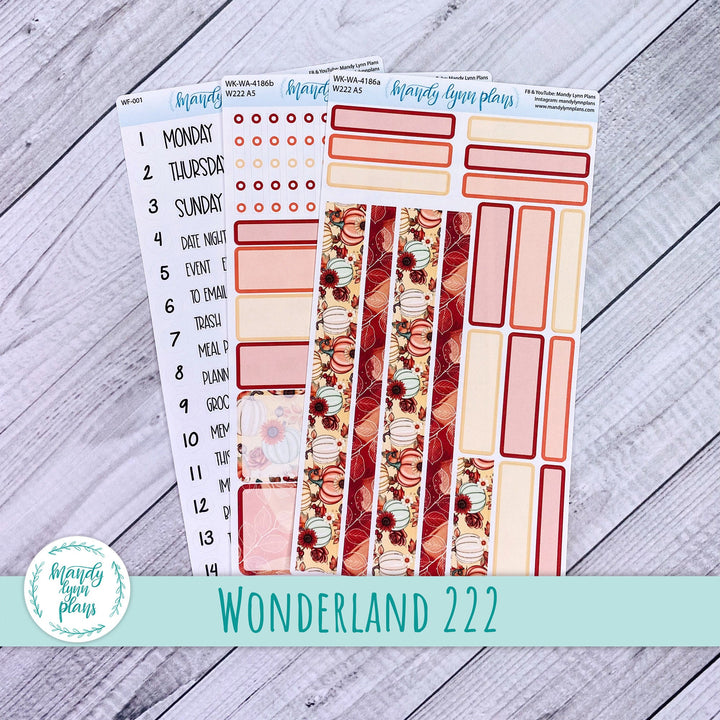 Wonderland 222 Weekly Kit || Festive Autumn || 186