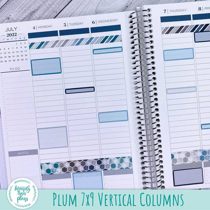 Plum 7x9 Vertical and Monthly Labels - 2 Line || Medium Labels