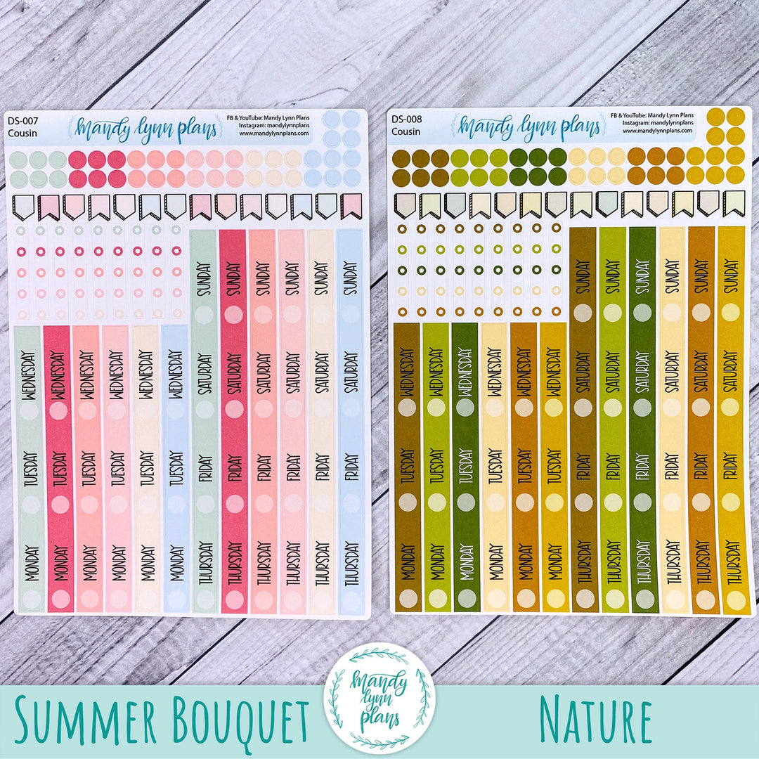 Hobonichi Cousin Weekly Date Cover Strips