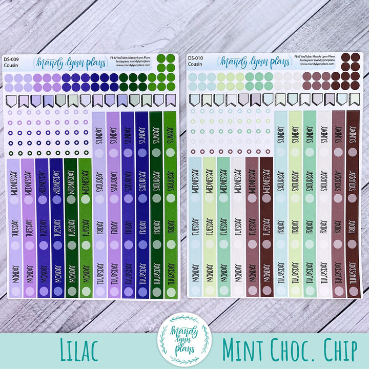 Hobonichi Cousin Weekly Date Cover Strips
