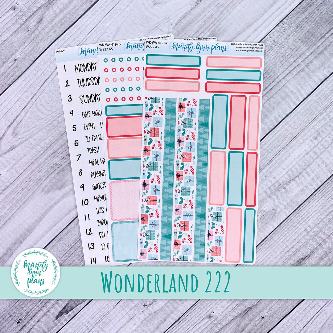 2024  Wonderland 222 Weekly Kit || Merry and Bright || 197