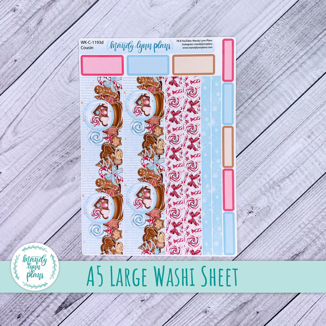 Gingerbread Large Washi Sheet || WK-C-1193D